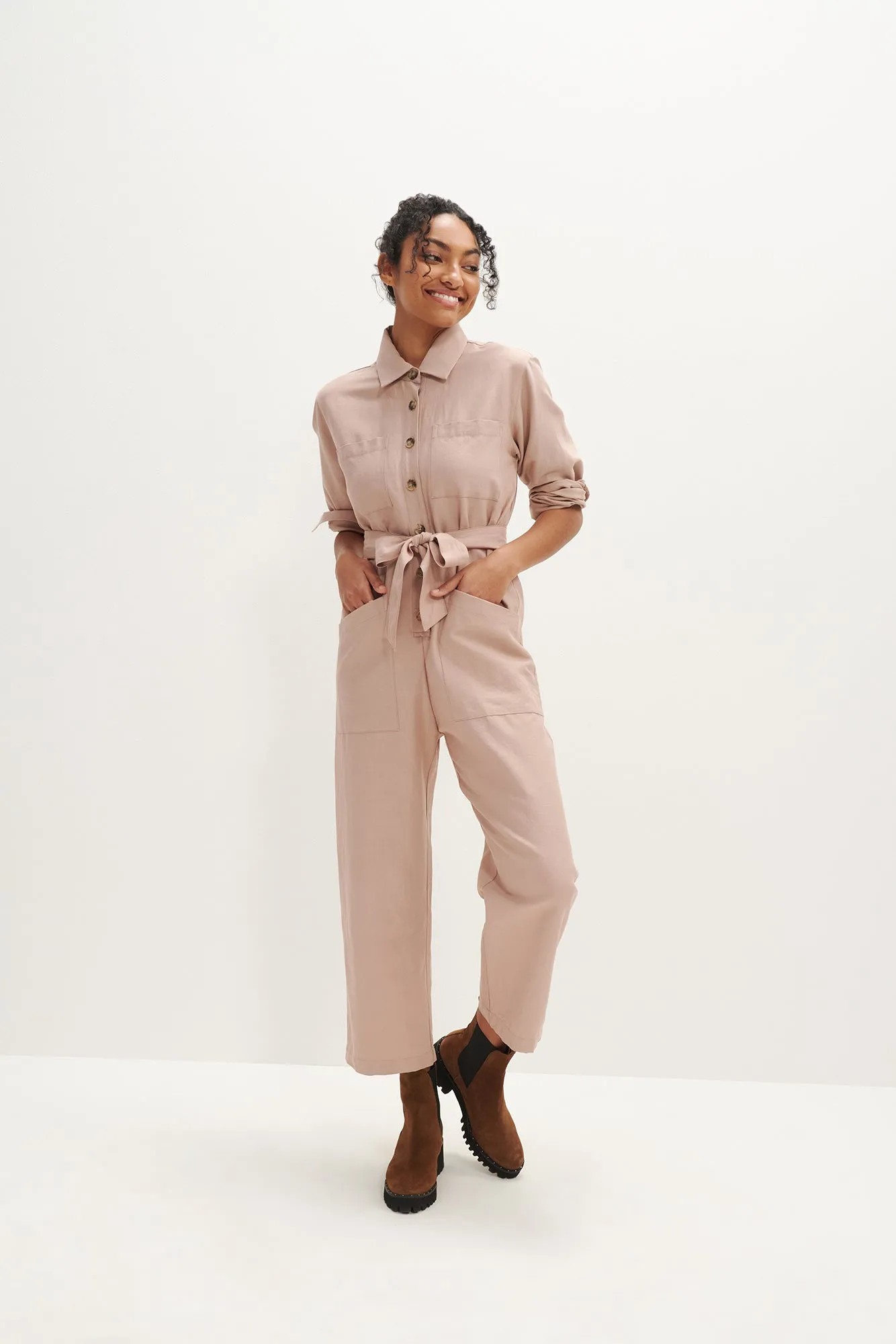 Oceane Femme Fête Jumpsuit - Rose sold by Amour Vert product image thumbnail 2