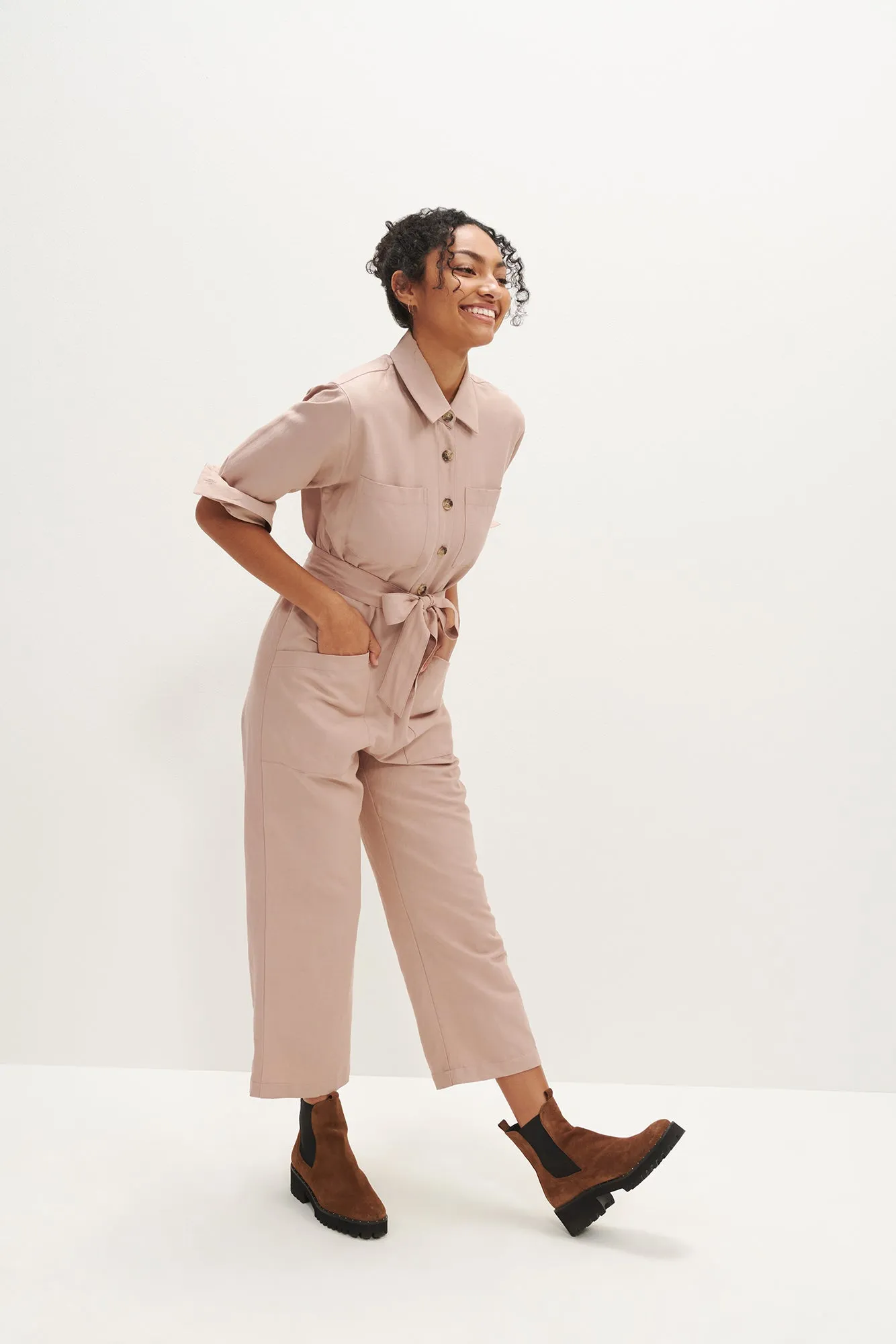 Oceane Femme Fête Jumpsuit - Rose sold by Amour Vert product image thumbnail 4