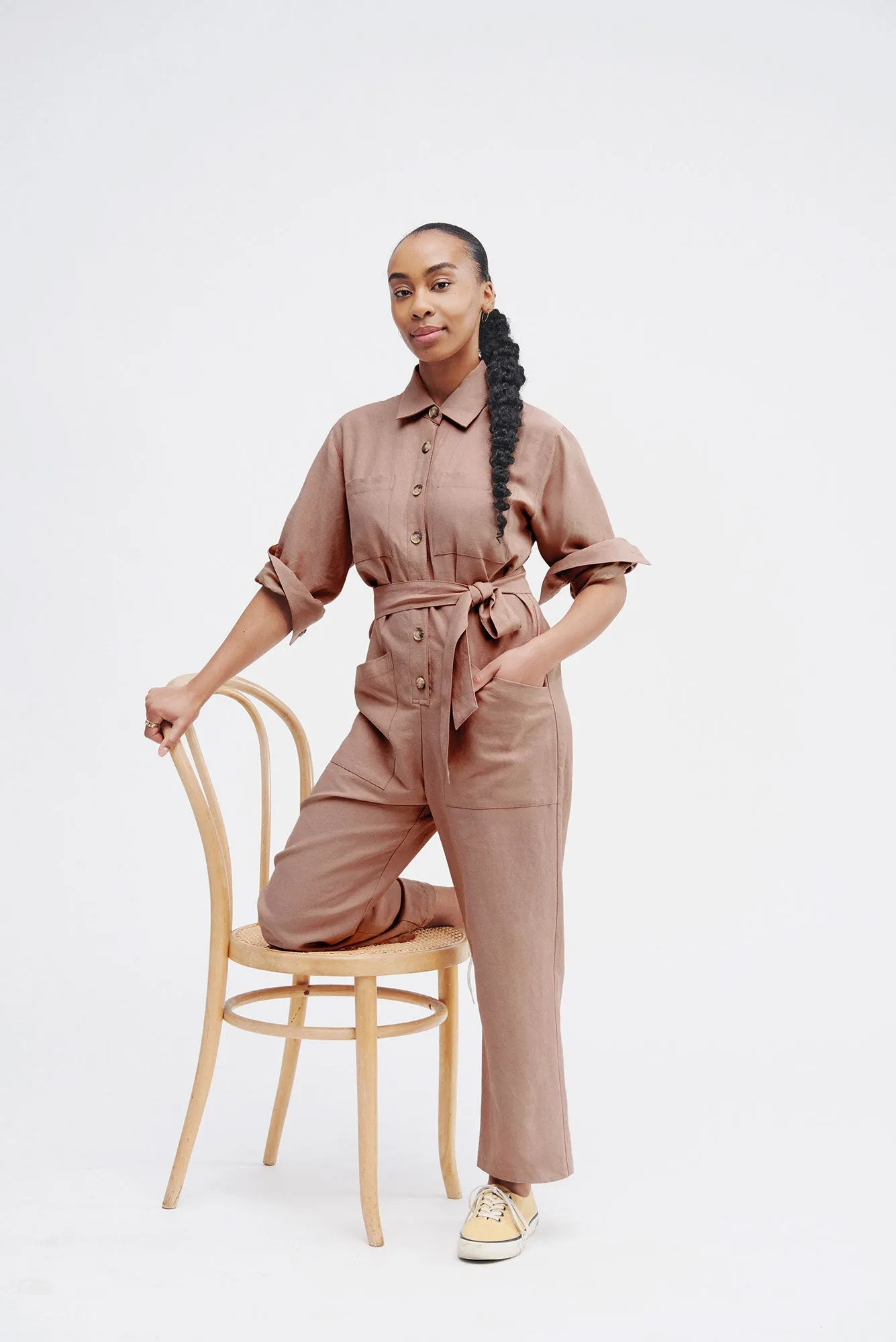 Oceane Femme Fête Jumpsuit - Rose sold by Amour Vert