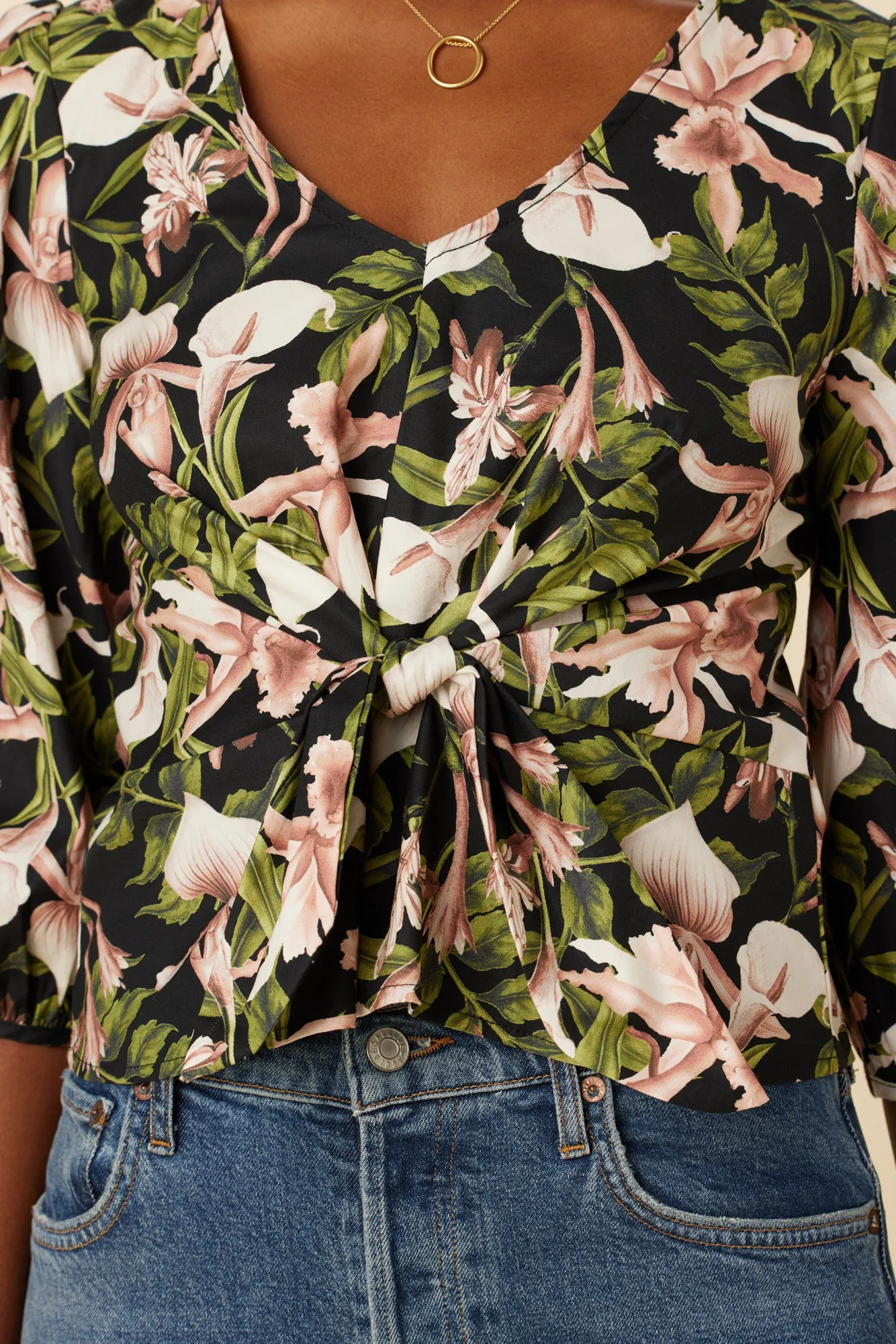 Annika Organic Cotton Blouse - Lily sold by Amour Vert product image thumbnail 4