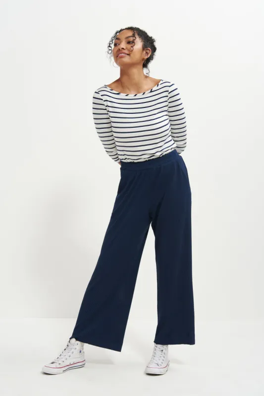 Willow Paris Rib Pants - Ocean sold by Amour Vert