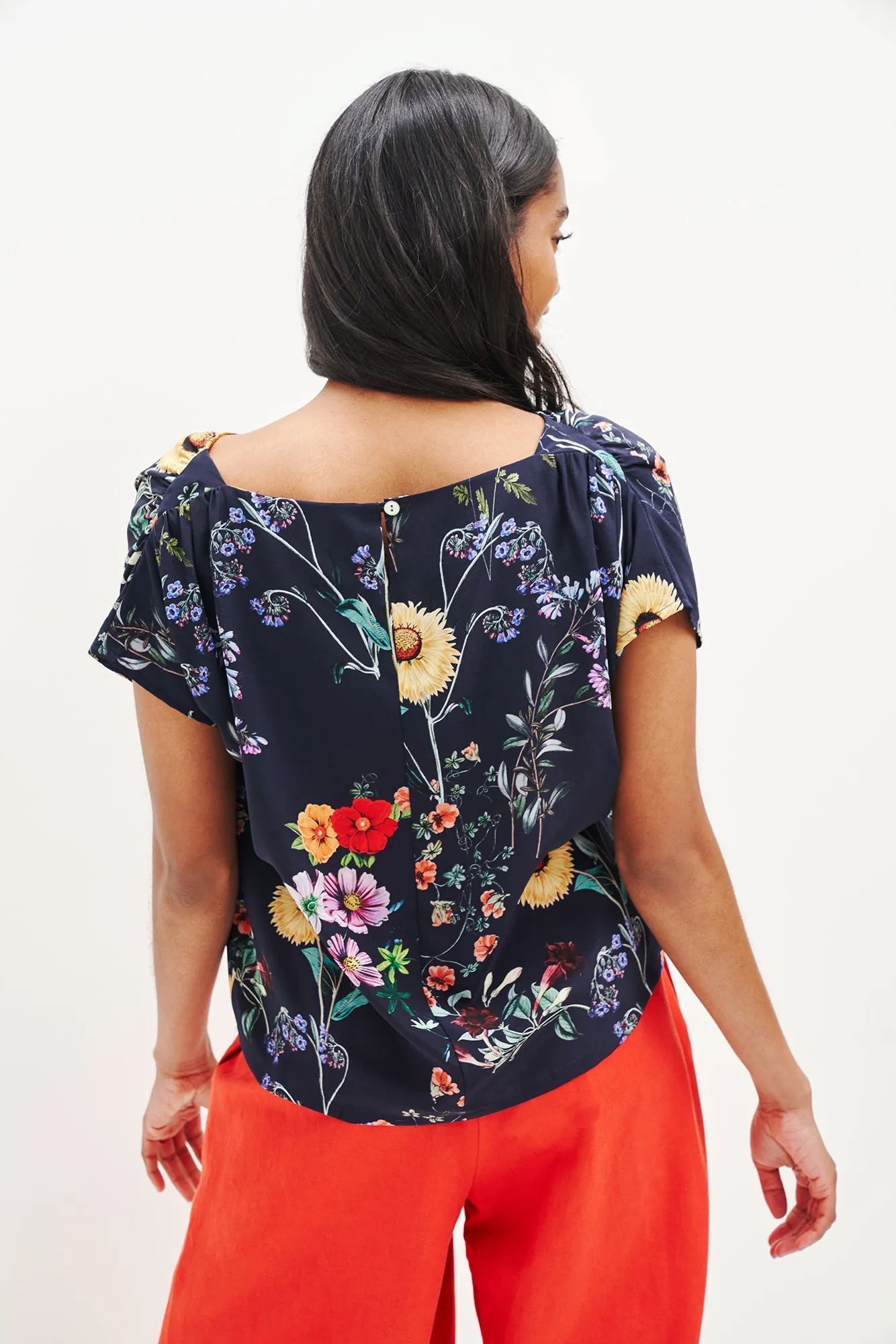 Margeaux Zero-Waste Blouse - Provence Floral sold by Amour Vert product image thumbnail 3