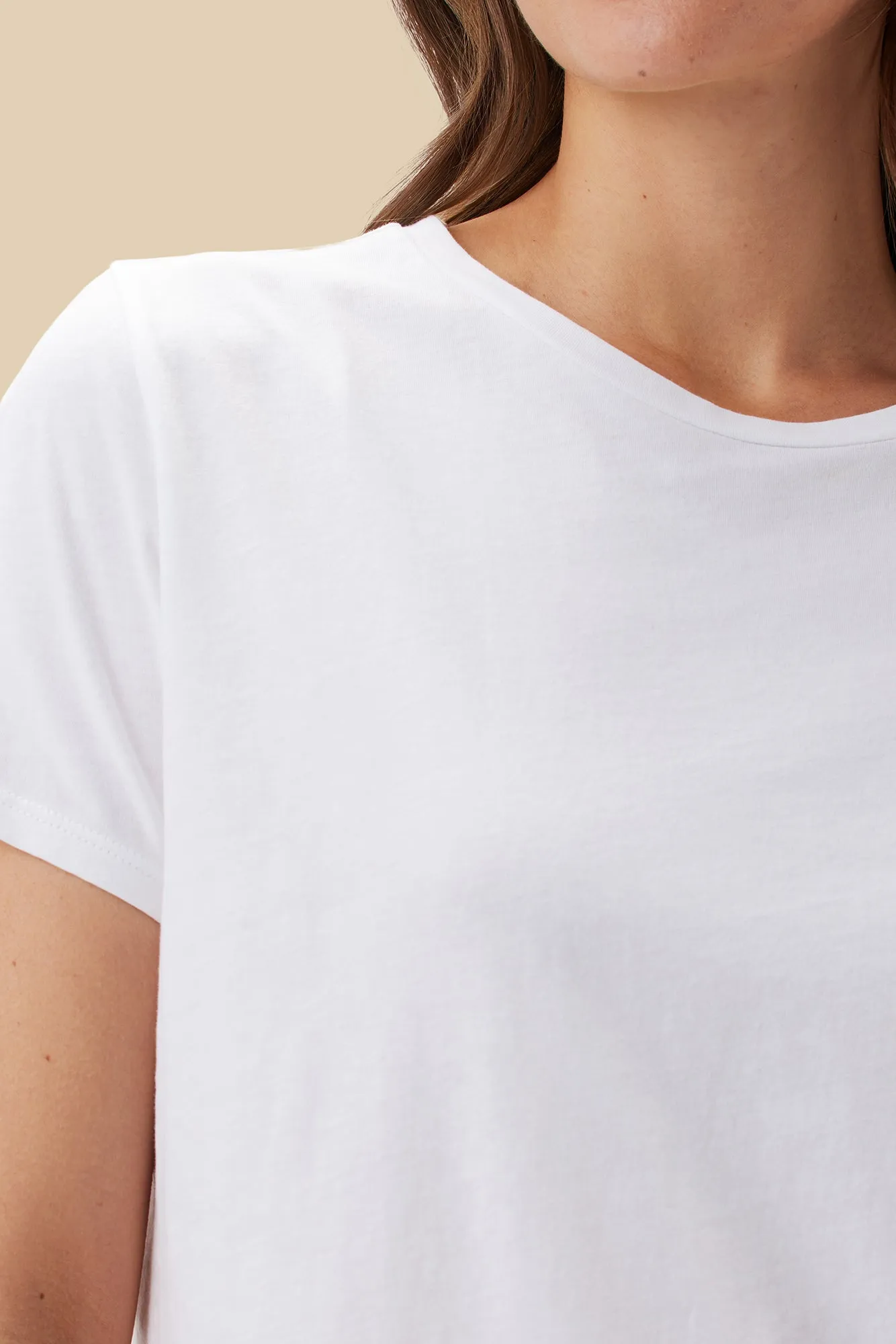 Berkeley Organic Cotton Tee - White sold by Amour Vert product image thumbnail 2