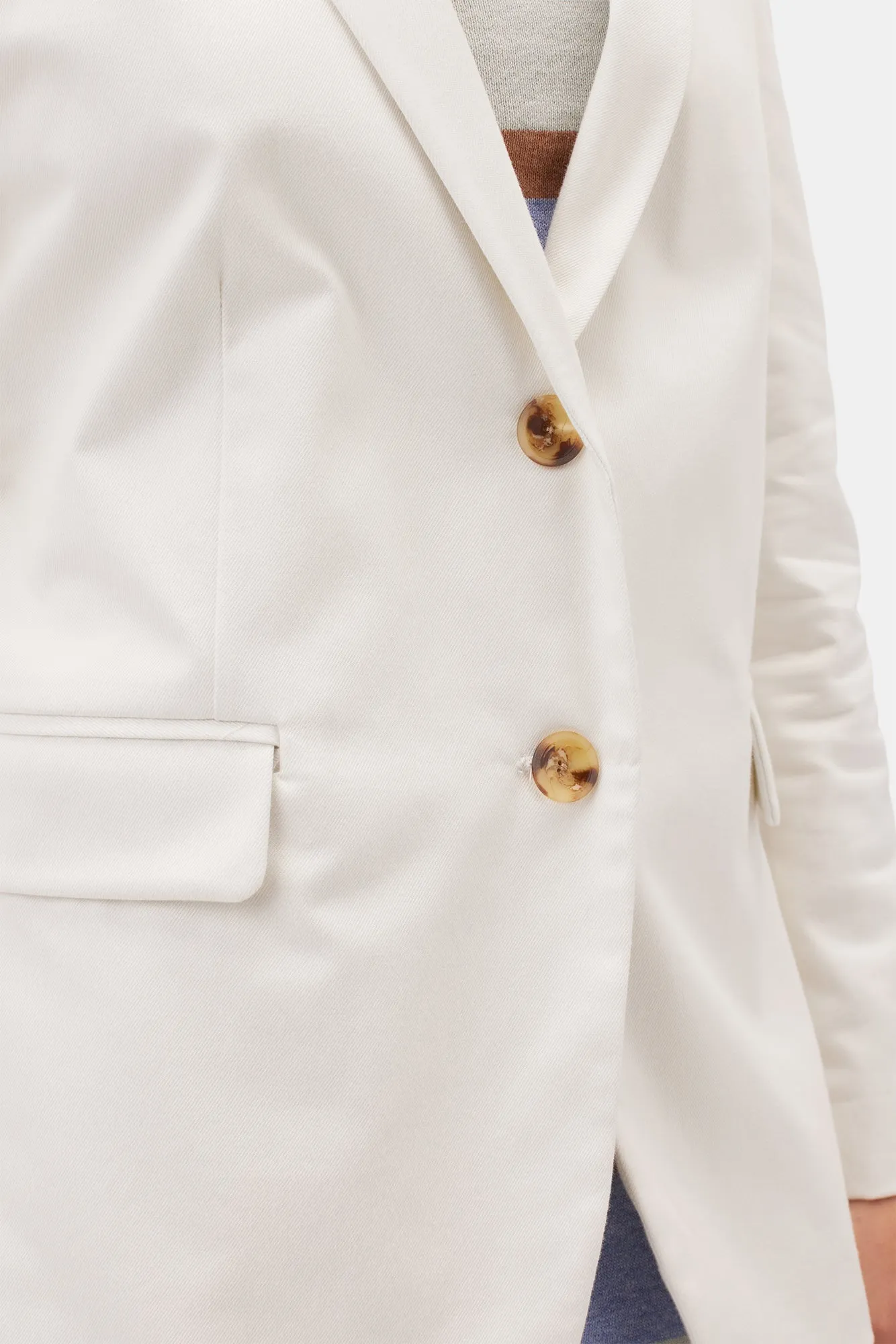 Slim Tobie Blazer - White sold by Amour Vert product image thumbnail 5