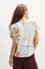 Margeaux Zero-Waste Blouse - Cannes Floral sold by Amour Vert