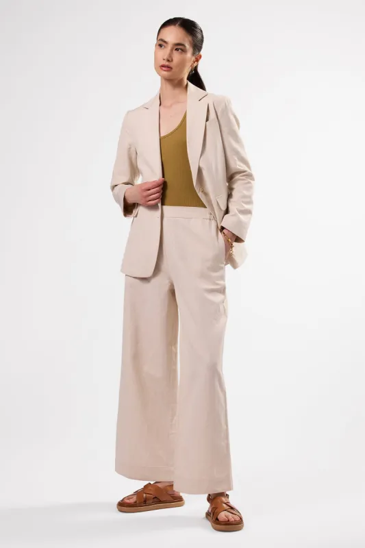 Slim Tobie Summer Blazer - Natural sold by Amour Vert