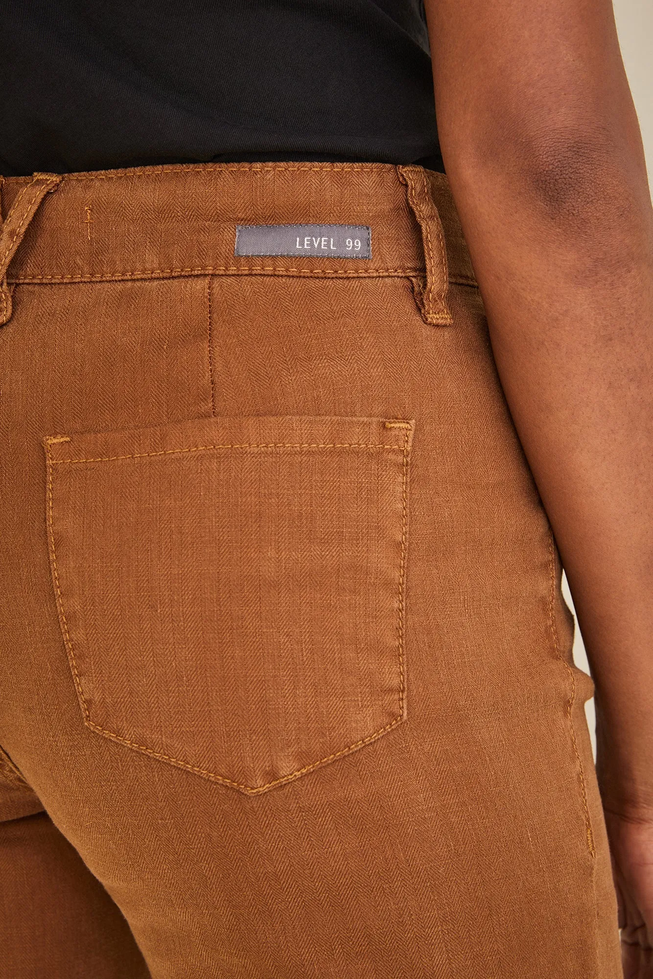 Annabelle Wide Leg Cropped Pant - Tobacco sold by Amour Vert