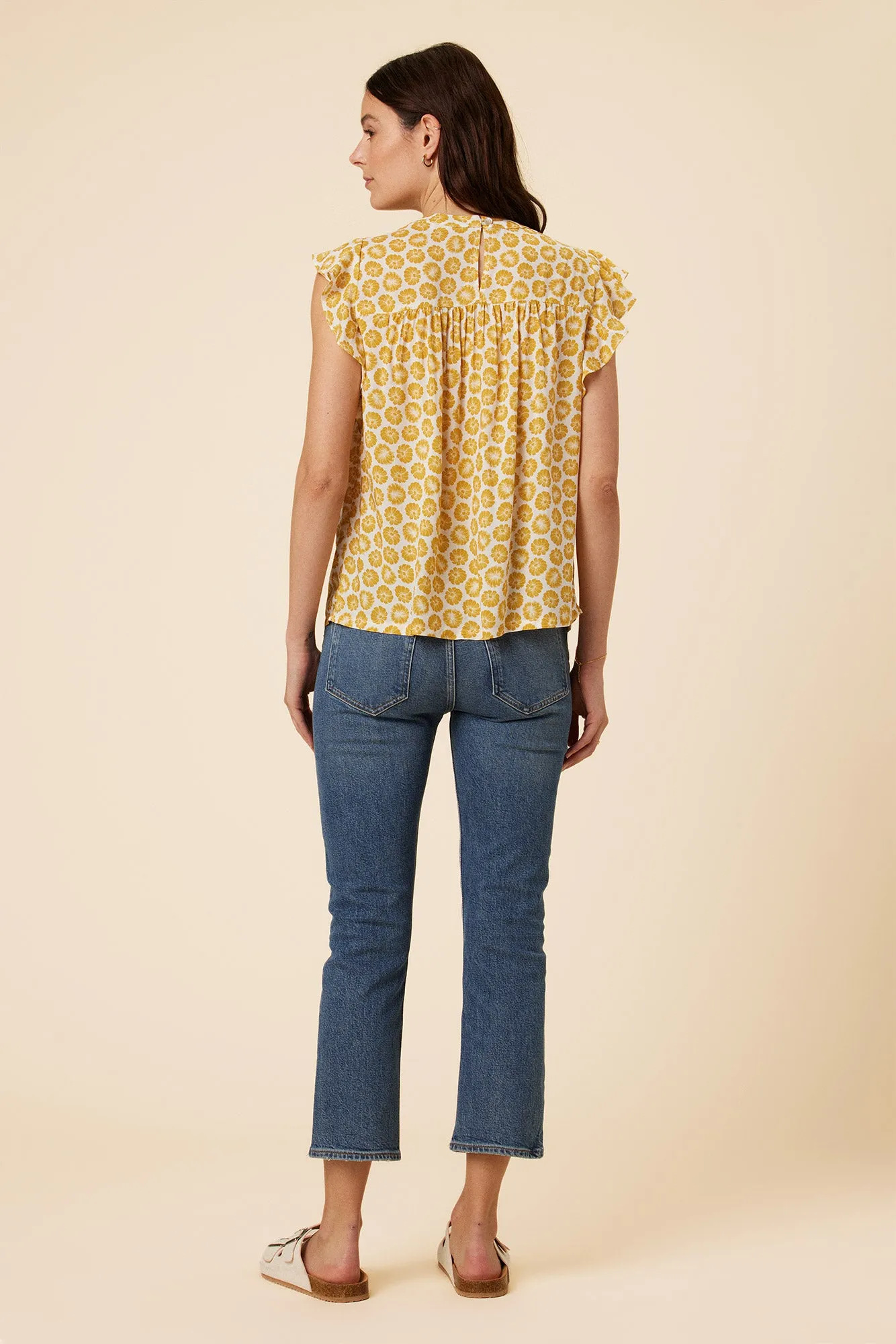 Calla Ecovero Blouse - Calico Sunflower sold by Amour Vert product image thumbnail 3