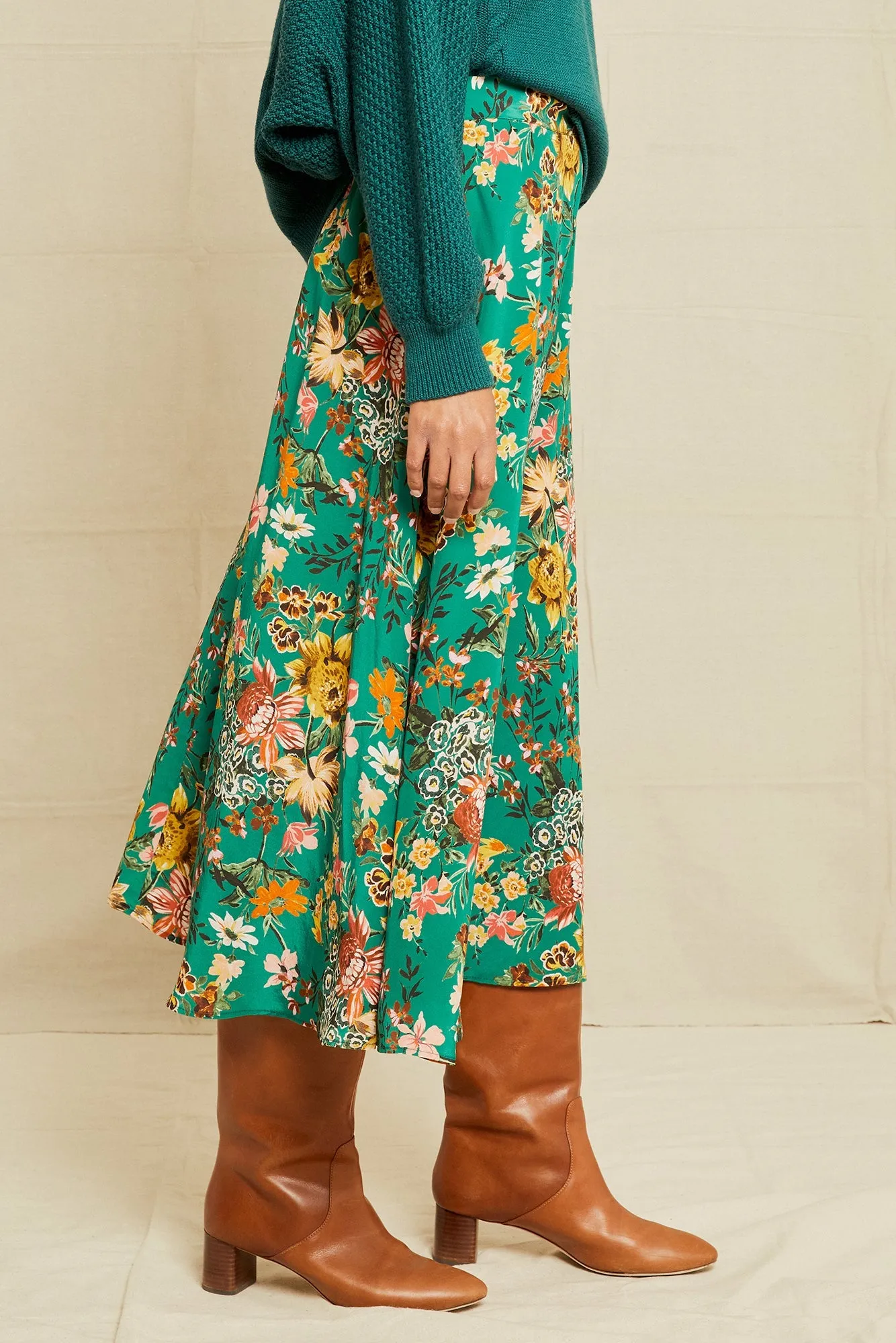 Blaze Washable Silk Skirt - Rosalind Floral sold by Amour Vert product image thumbnail 4