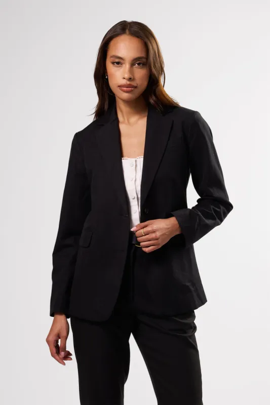 Slim Tobie Summer Blazer - Black sold by Amour Vert