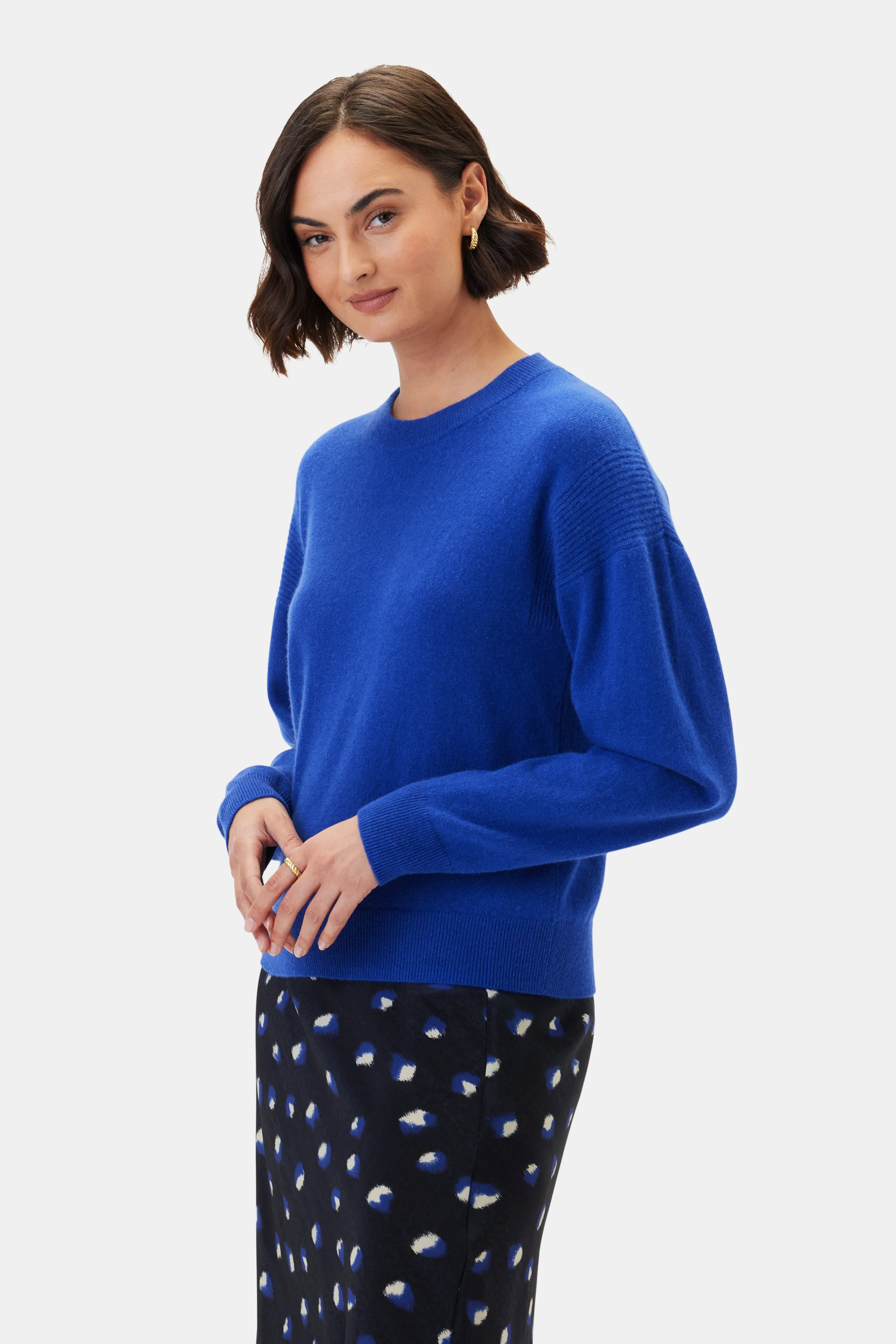 Pearl Cashmere Sweater - Cobalt sold by Amour Vert product image thumbnail 2