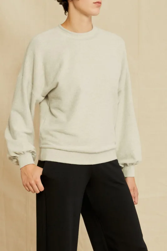 Ebele Nouveau Fleece Sweatshirt - Fog - ReAmour sold by Amour Vert