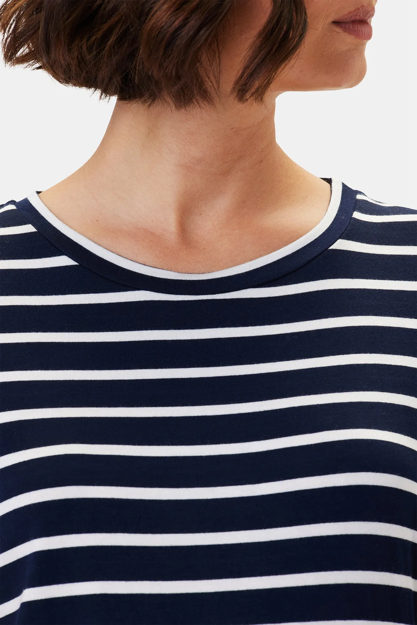 Berkeley Modal Tee - Basque Stripe - ReAmour sold by Amour Vert product image thumbnail 4