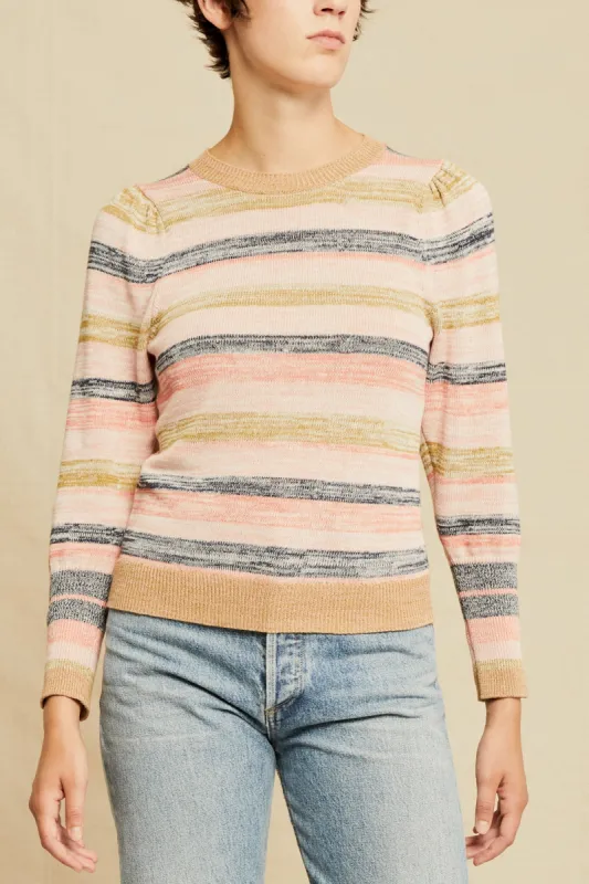 Angelina Organic Cotton Sweater - Multi Stripe - ReAmour sold by Amour Vert
