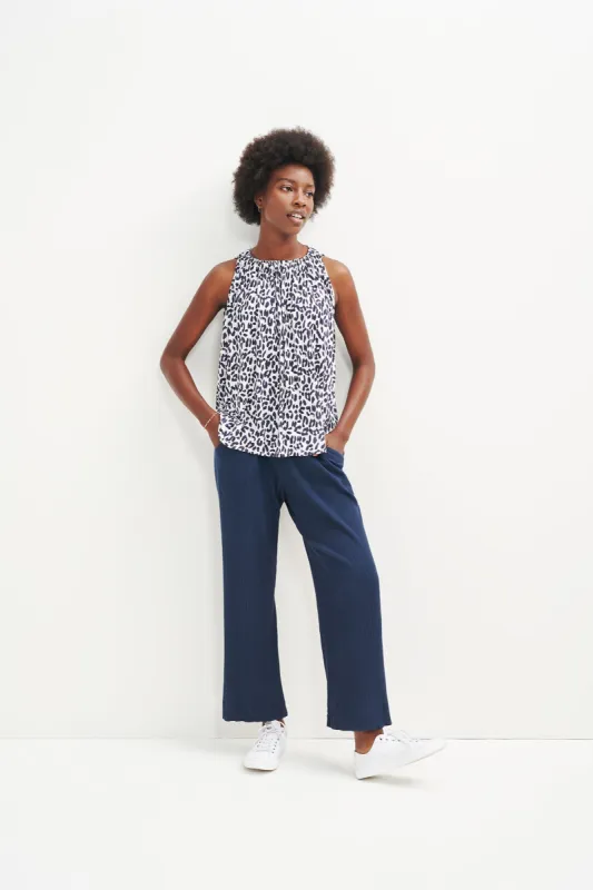 Floret Silken Modal Tank - Navy Sauvage sold by Amour Vert