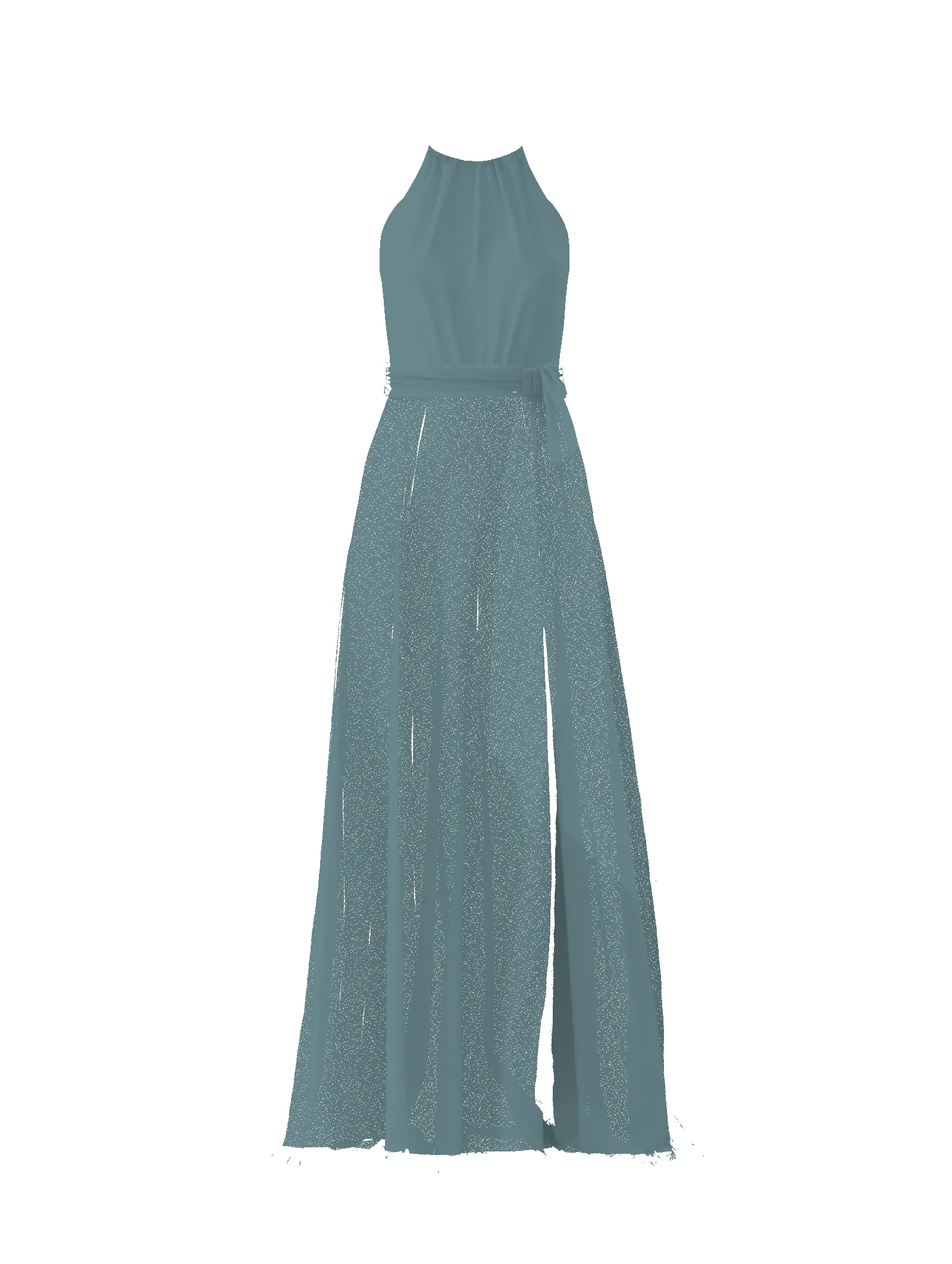 Bodice(Kyra), Skirt(Arabella),Belt(Sash), teal sold by Amsale