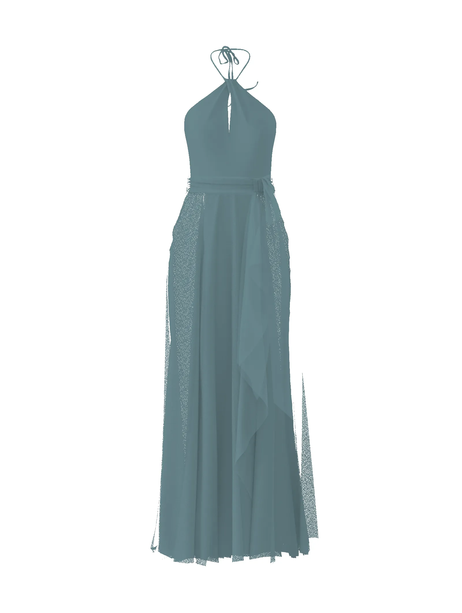 Bodice(Colby), Skirt(Jaycie),Belt(Sash), teal sold by Amsale