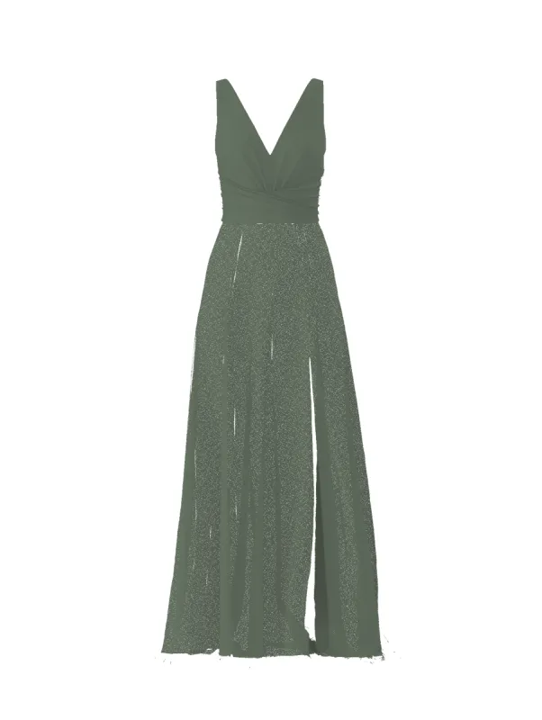 Bodice(Justine), Skirt(Arabella), olive sold by Amsale
