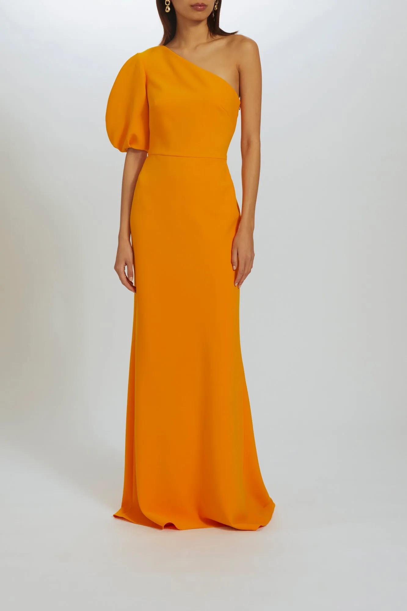P522 - One-Shoulder Crepe Gown sold by Amsale