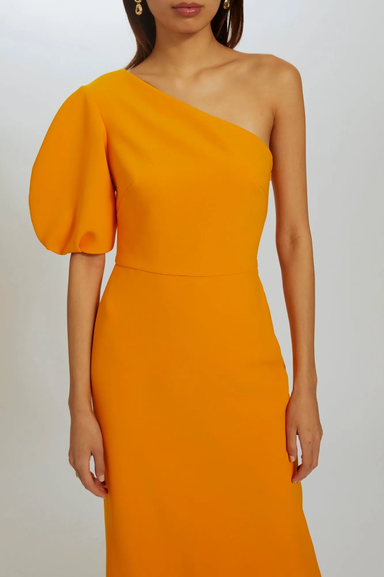 P522 - One-Shoulder Crepe Gown sold by Amsale product image thumbnail 4