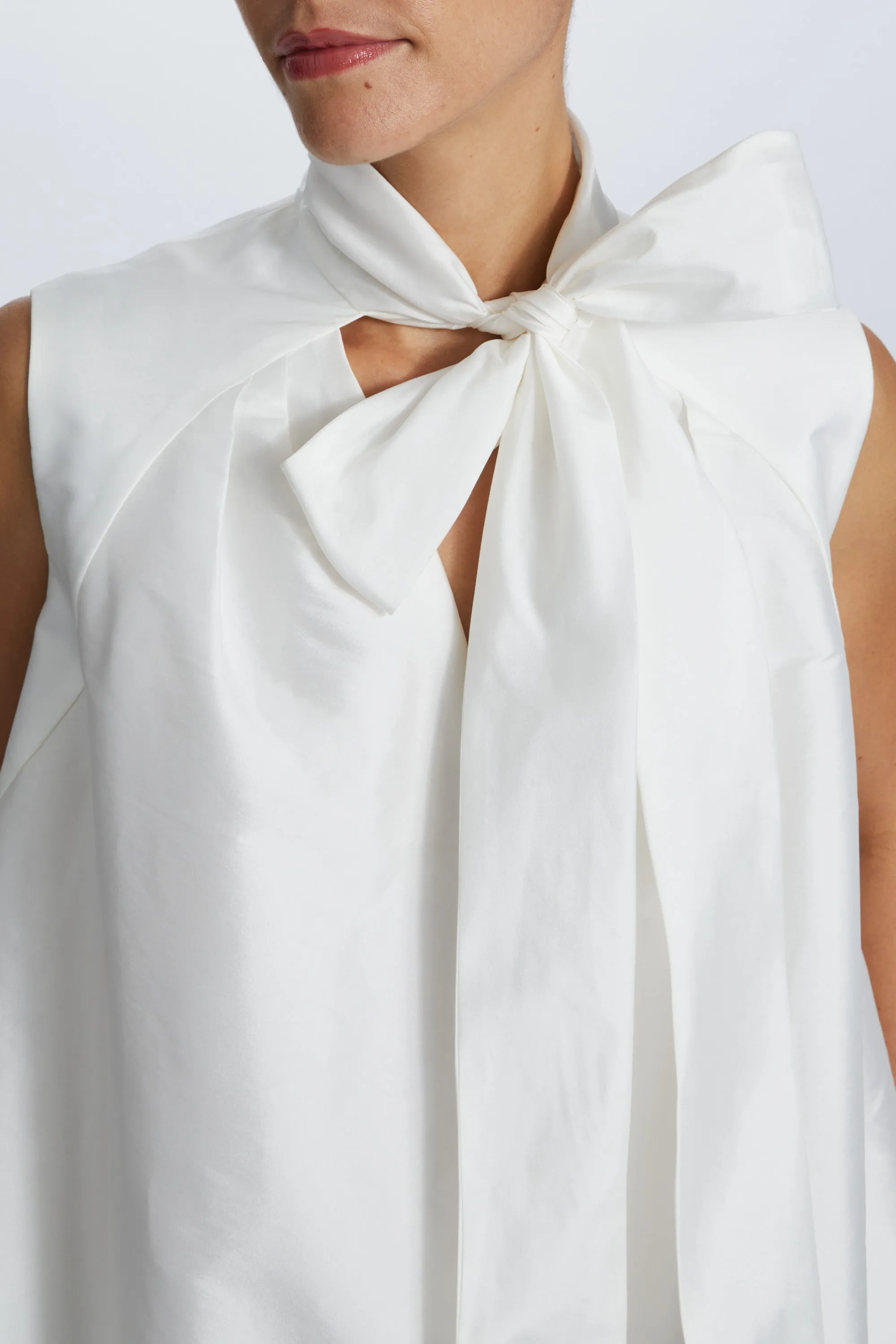 Taffeta Trapeze Dress sold by Amsale product image thumbnail 4