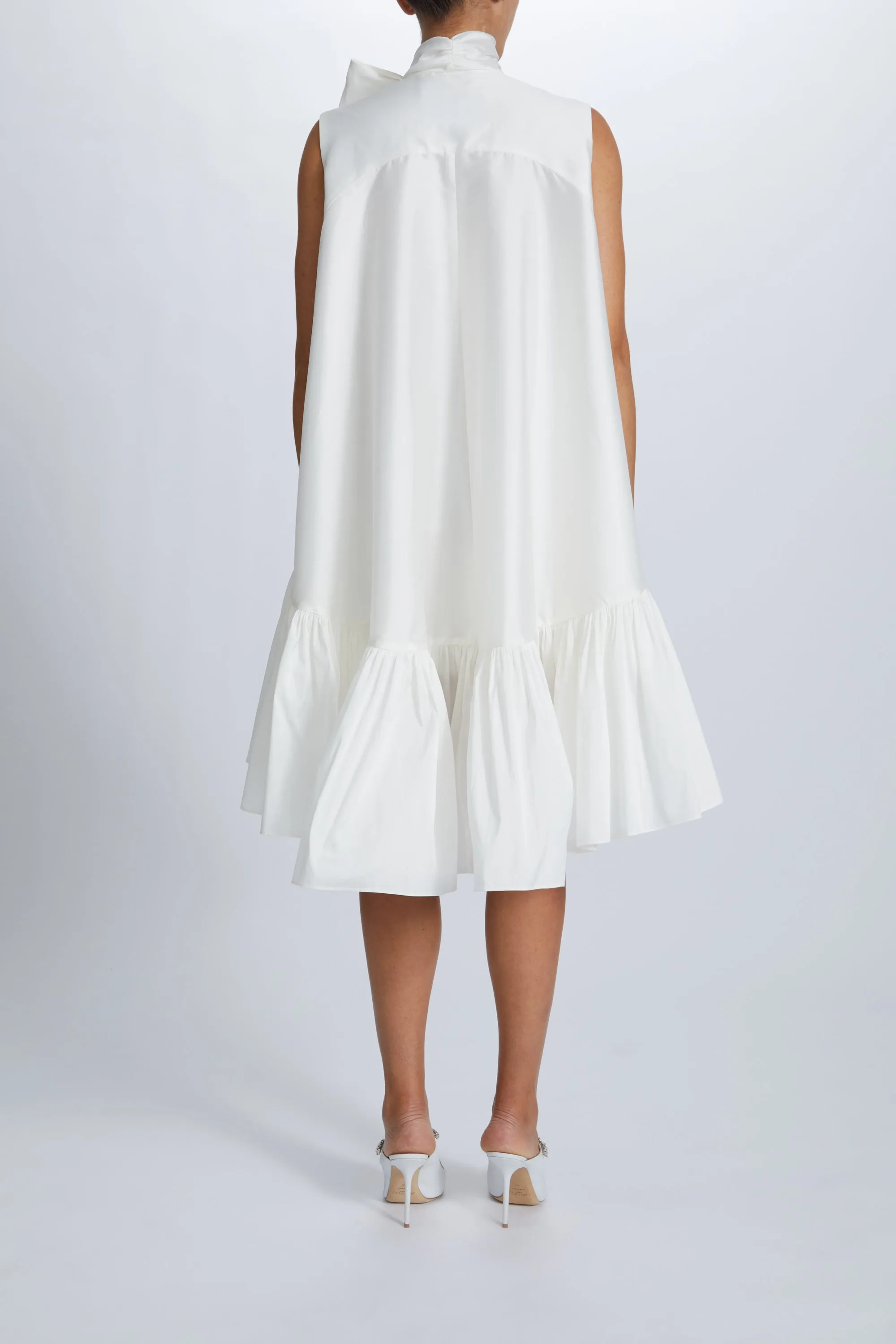 Taffeta Trapeze Dress sold by Amsale product image thumbnail 3