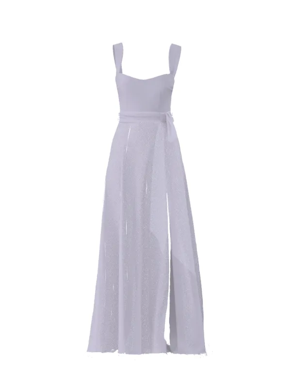 Bodice(Alexis), Skirt(Arabella),Belt(Sash), lilac sold by Amsale