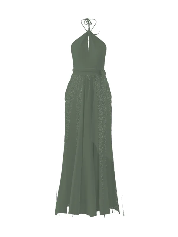 Bodice(Colby), Skirt(Justine),Belt(Sash), olive sold by Amsale