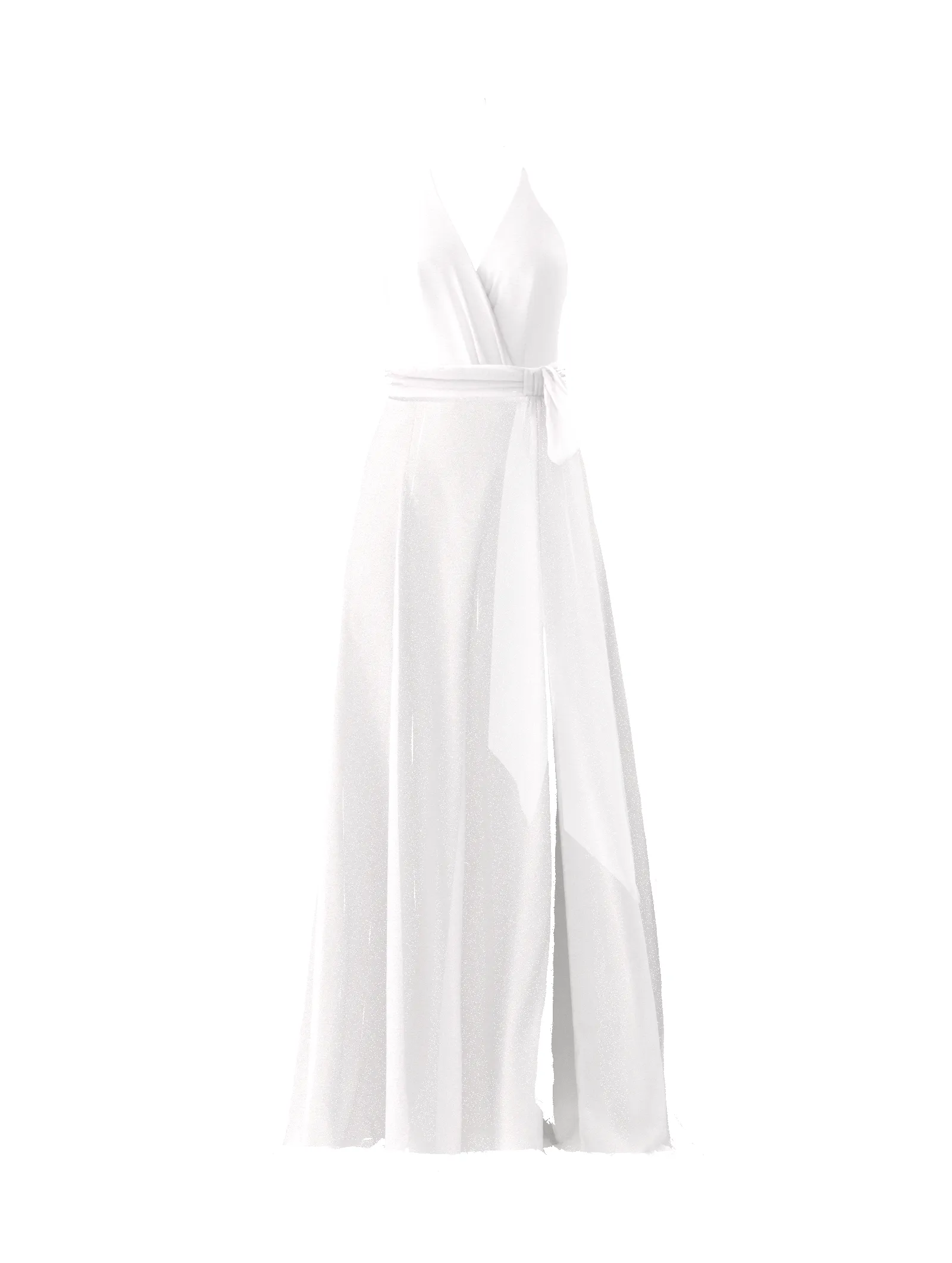 Bodice(Carmelle), Skirt(Arabella),Belt(Sash), white sold by Amsale