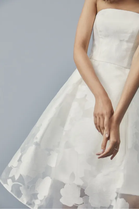 Rose Fil-coupé Dress sold by Amsale