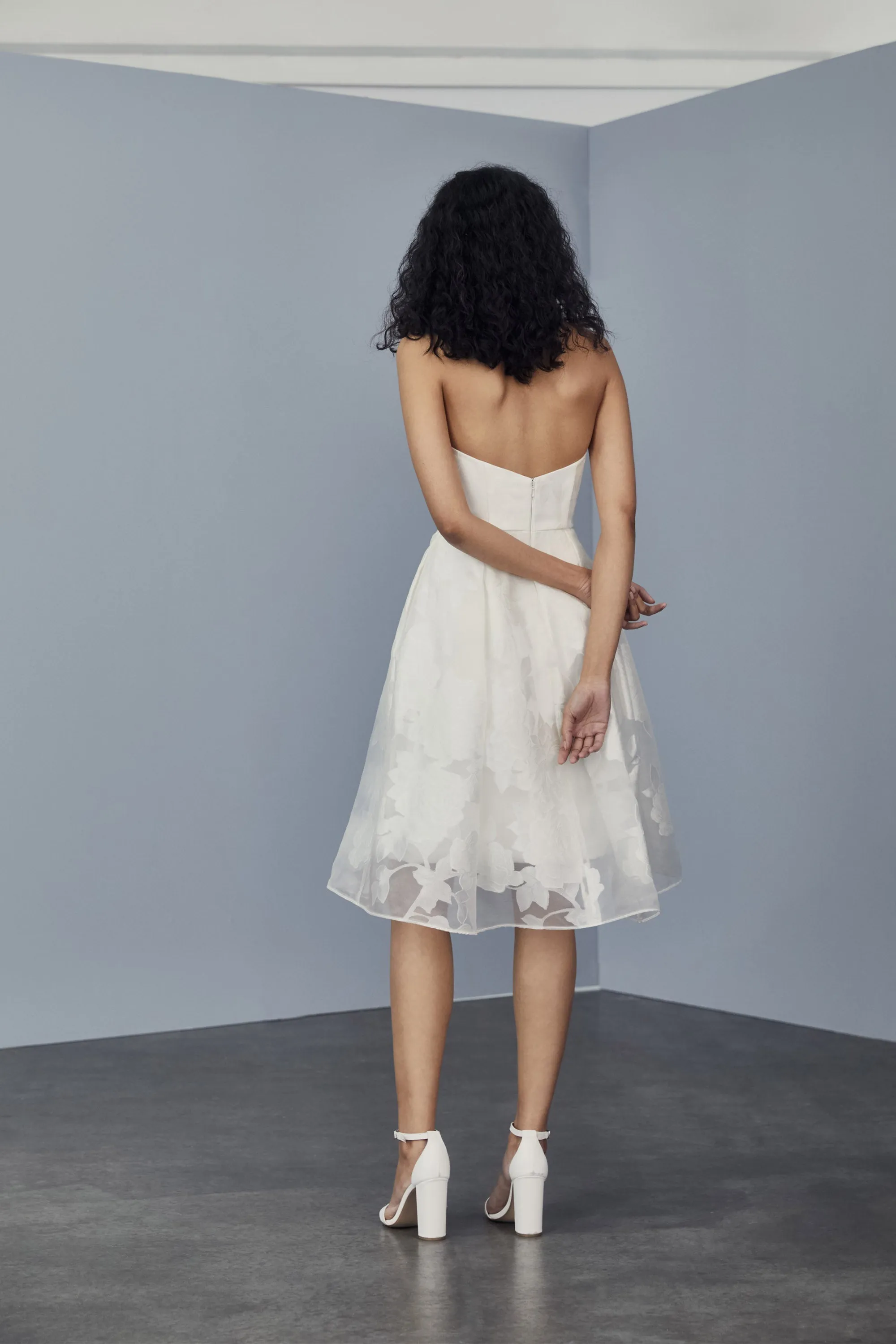 Rose Fil-coupé Dress sold by Amsale product image thumbnail 3