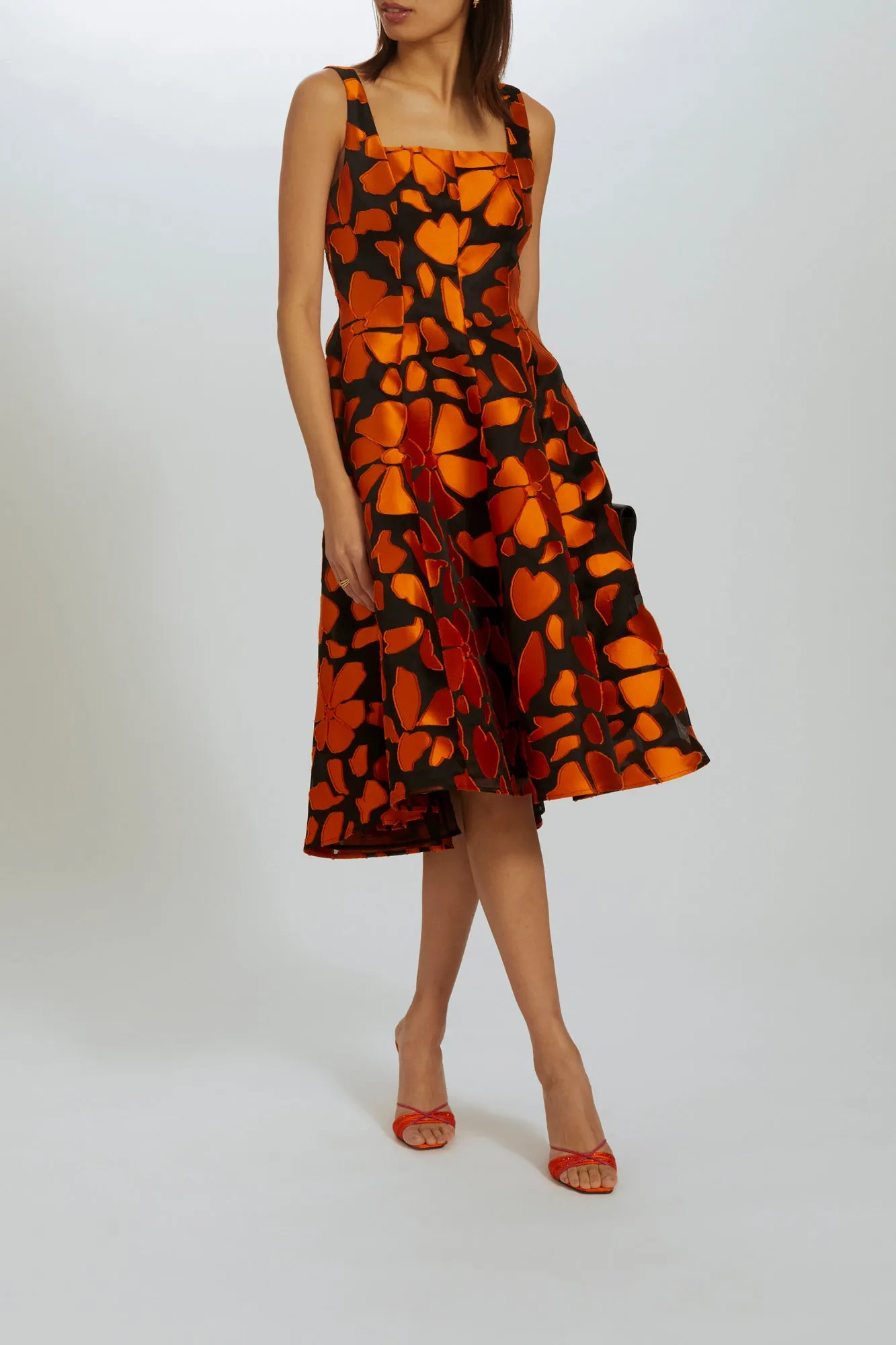 P517 - Floral Fil-coupe Dress sold by Amsale product image thumbnail 5