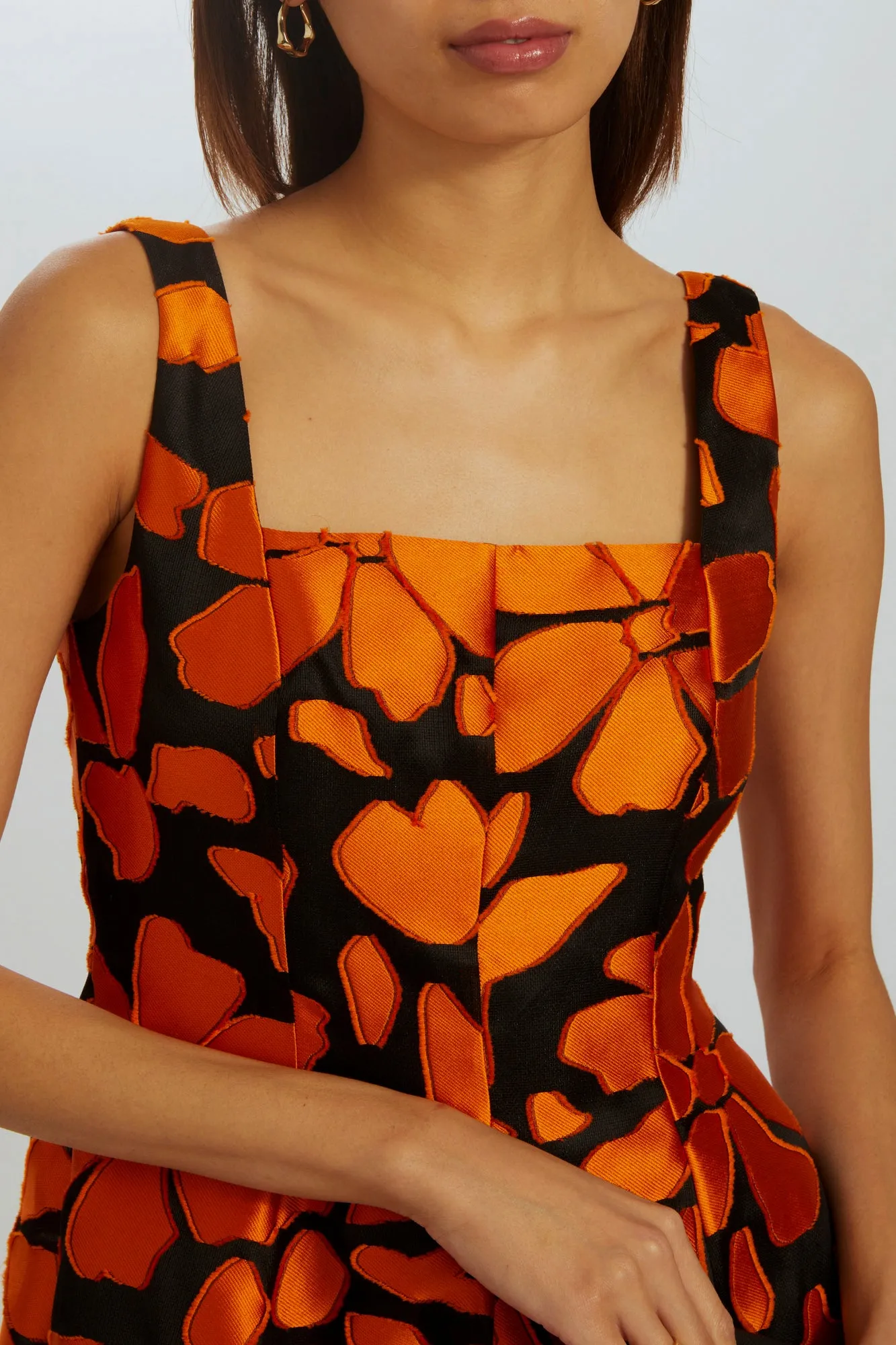 P517 - Floral Fil-coupe Dress sold by Amsale product image thumbnail 2