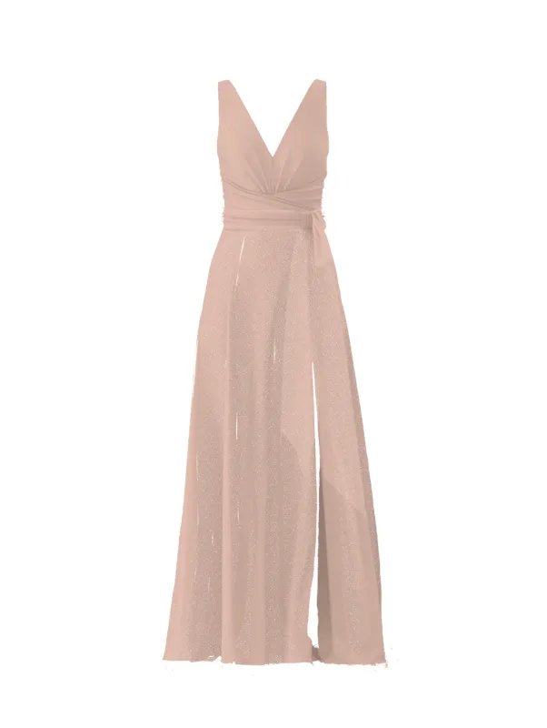 Bodice(Justine), Skirt(Arabella),Belt(Sash), blush sold by Amsale