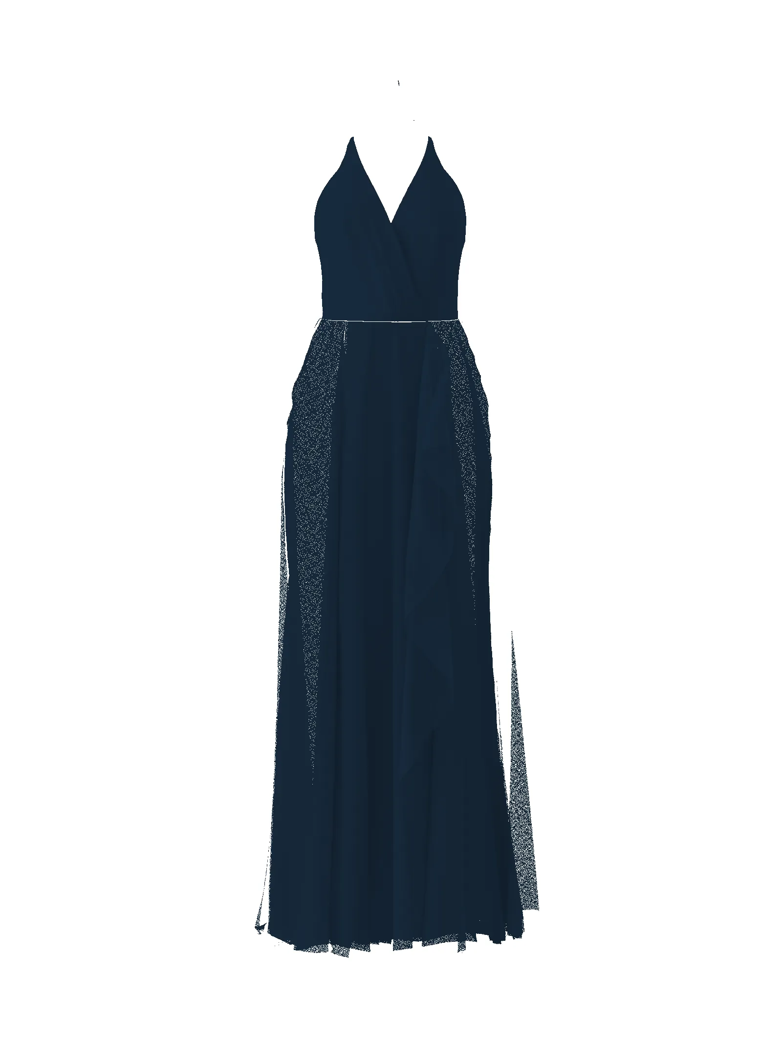 Bodice(Carmelle), Skirt(Jaycie), navy sold by Amsale