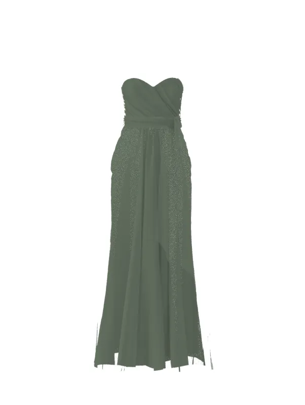 Bodice(Jaycie), Skirt(Justine),Belt(Sash), olive sold by Amsale