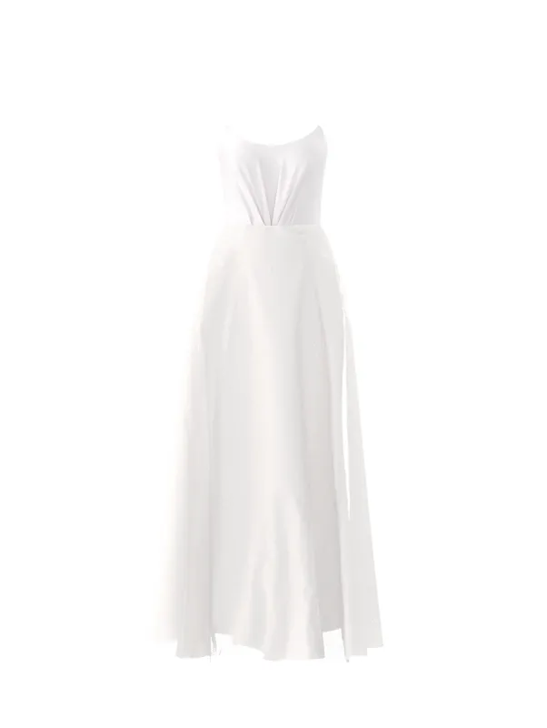 Bodice(Campbell), Skirt(Cerisa), white sold by Amsale