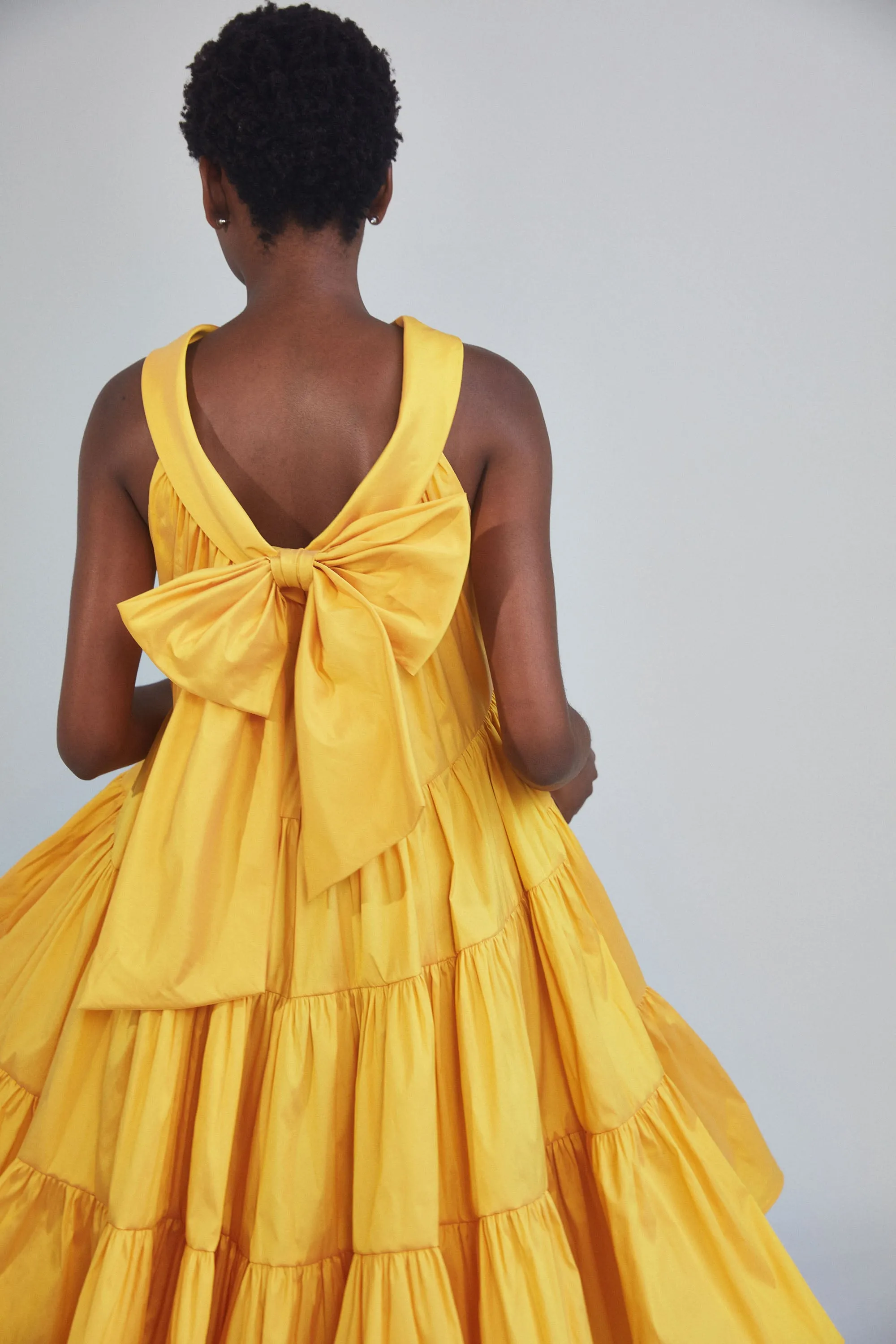 P387T - Taffeta Trapeze Dress sold by Amsale