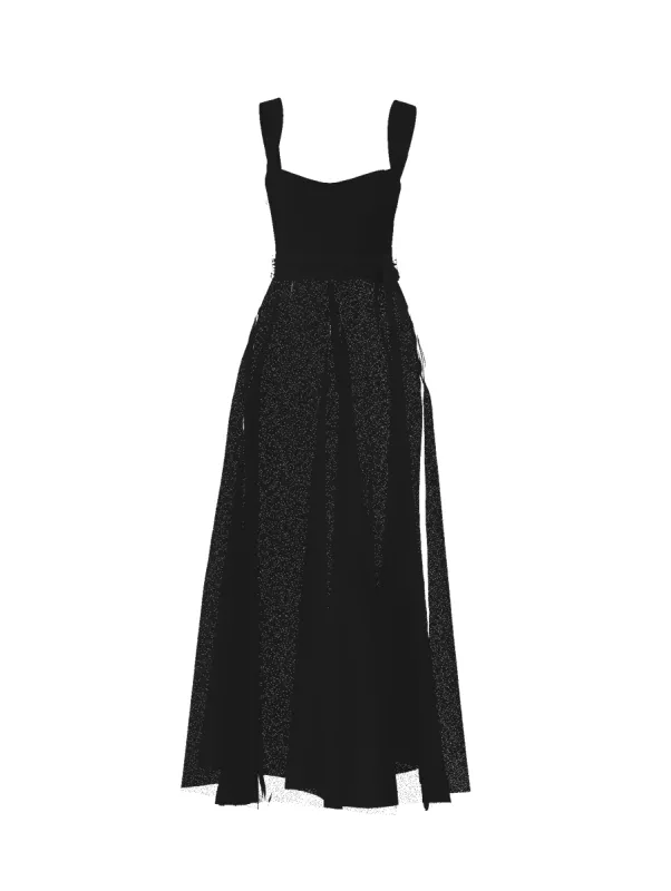 Bodice(Alexis), Skirt(Cerisa),Belt(Sash), black sold by Amsale