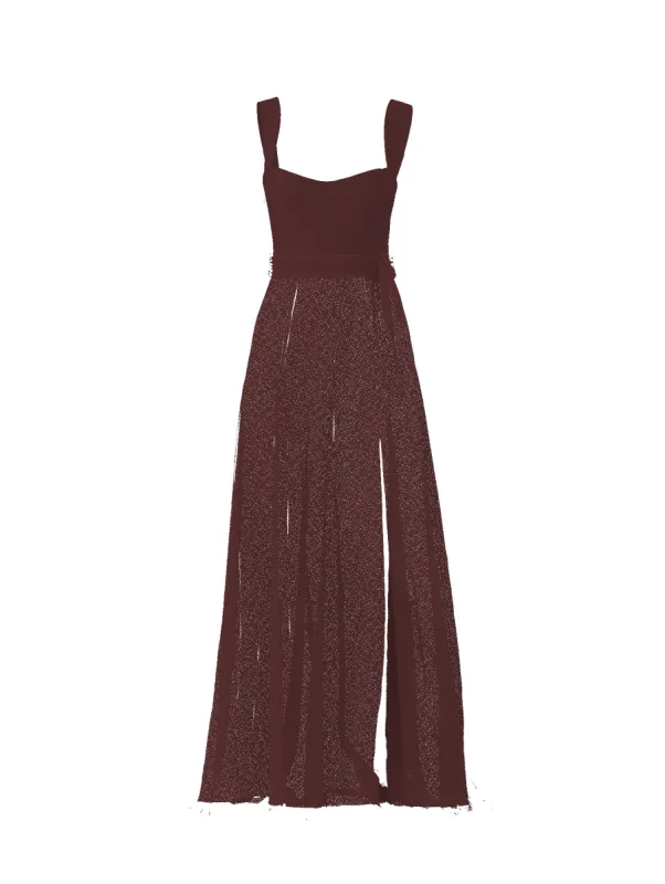 Bodice(Alexis), Skirt(Arabella),Belt(Sash), ruby sold by Amsale