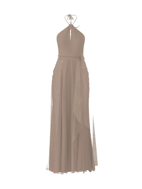 Bodice(Colby), Skirt(Jaycie),Belt(Sash), latte sold by Amsale