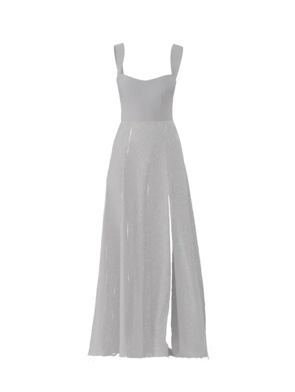 Bodice(Alexis), Skirt(Arabella), platinum sold by Amsale