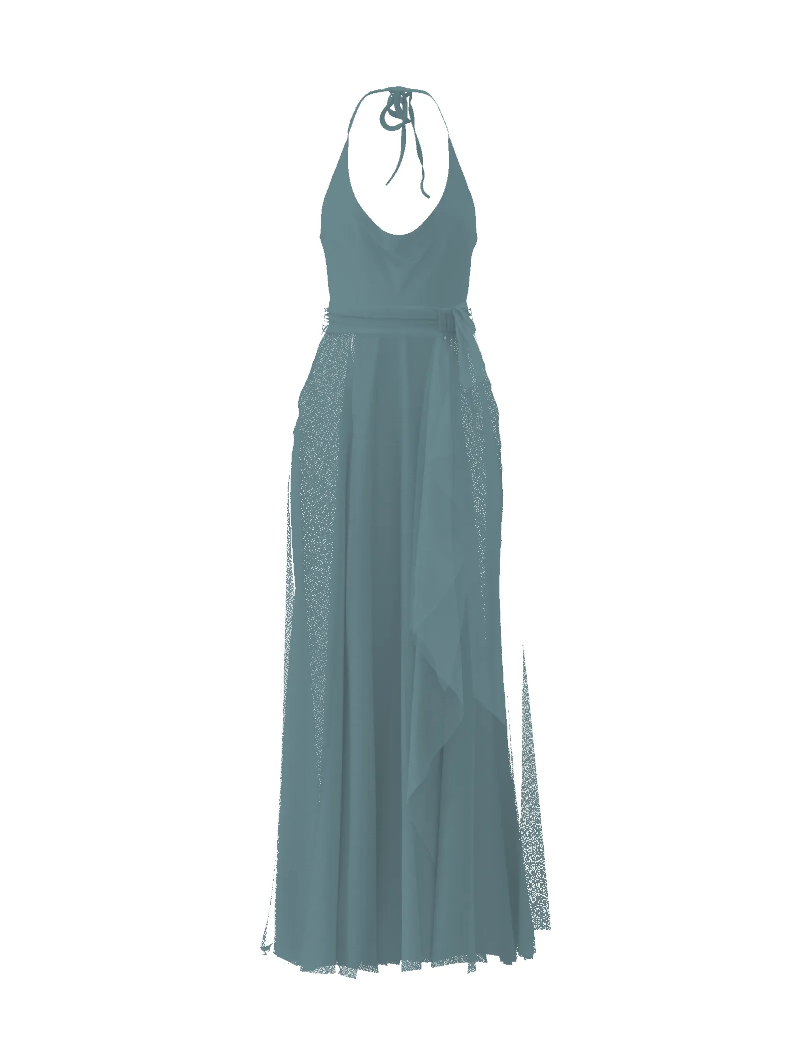 Bodice(Daryn), Skirt(Jaycie),Belt(Sash), teal sold by Amsale