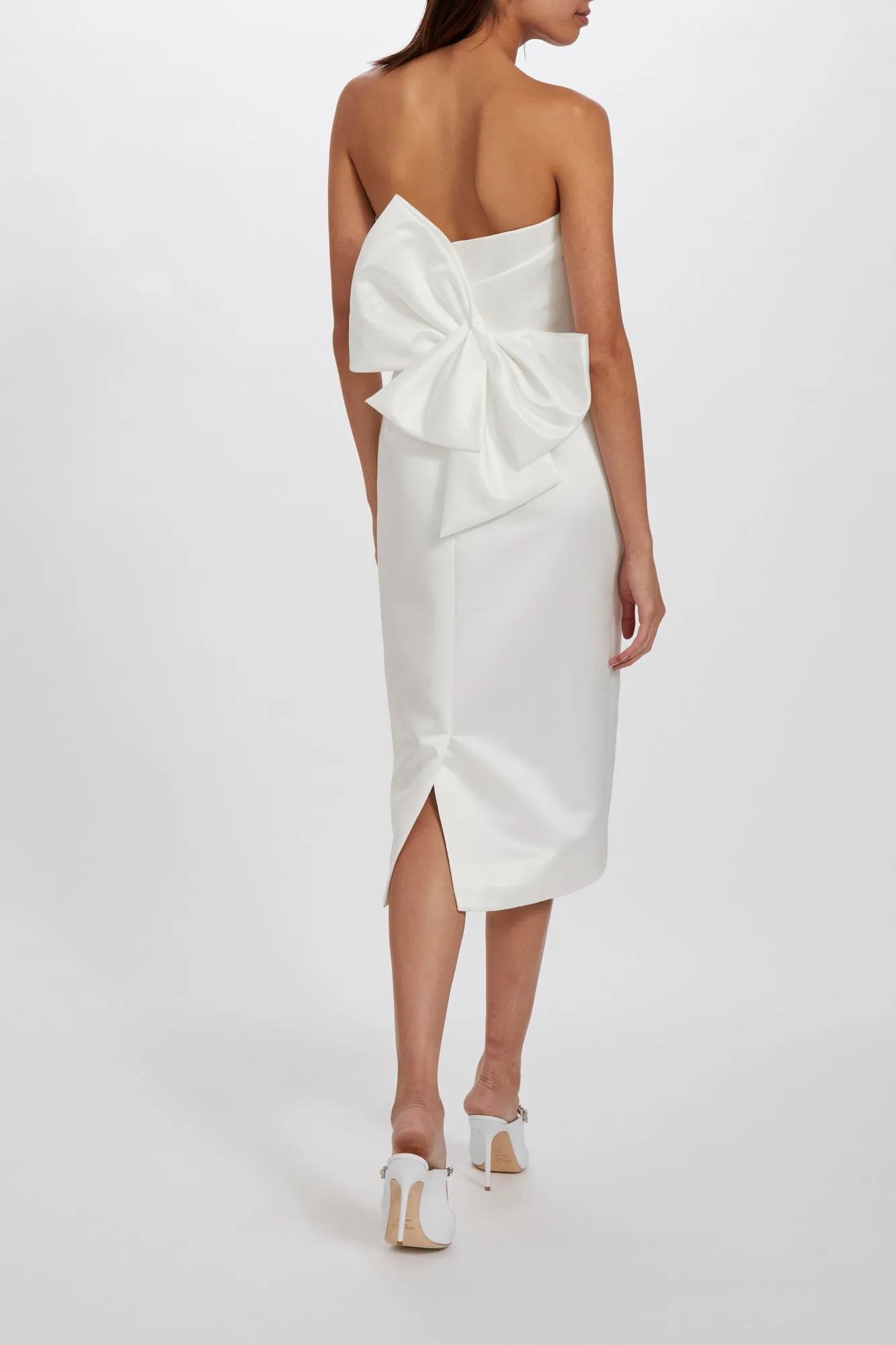 Duchess Satin Bow Dress sold by Amsale product image thumbnail 4