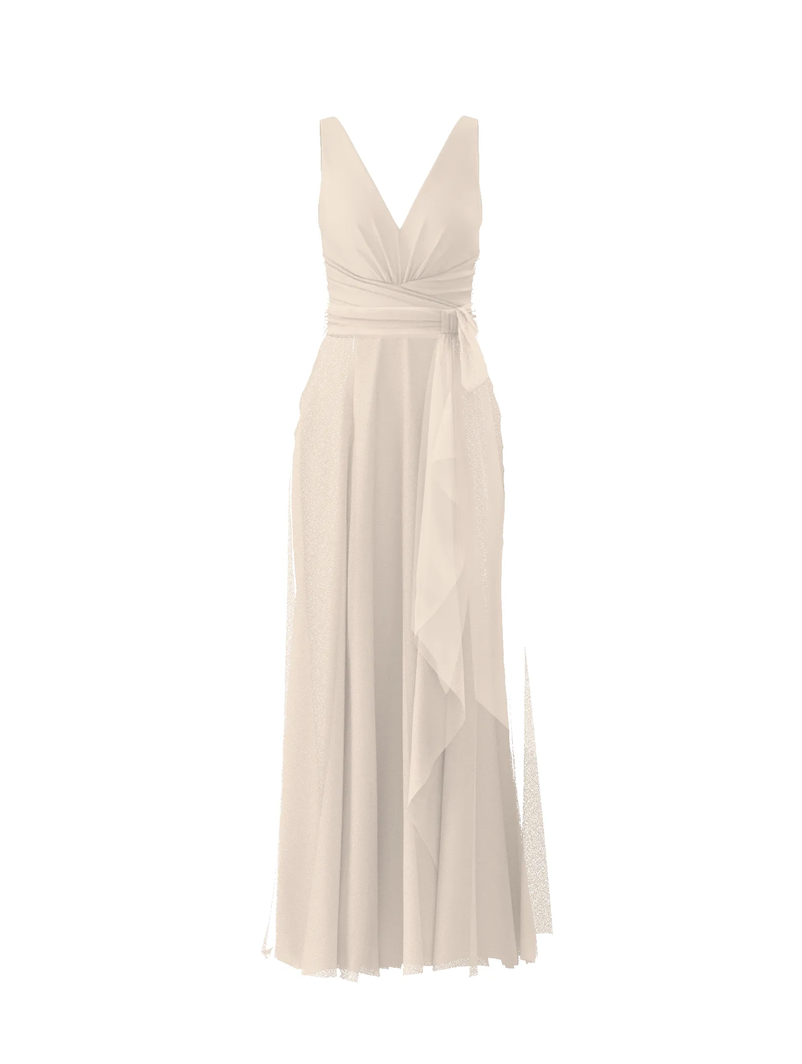 Bodice(Justine), Skirt(Jaycie),Belt(Sash), cream sold by Amsale