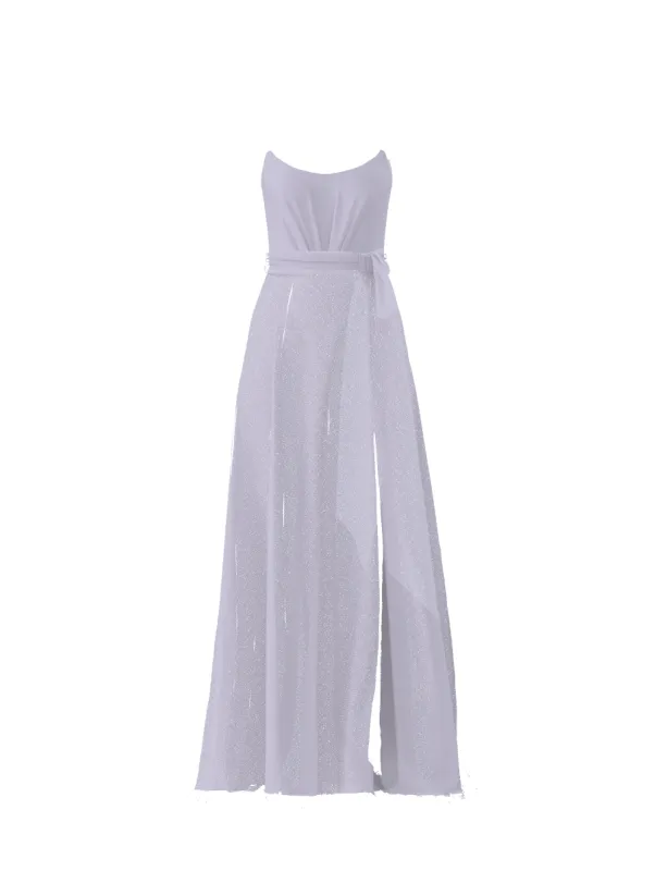 Bodice(Campbell), Skirt(Arabella),Belt(Sash), lilac sold by Amsale