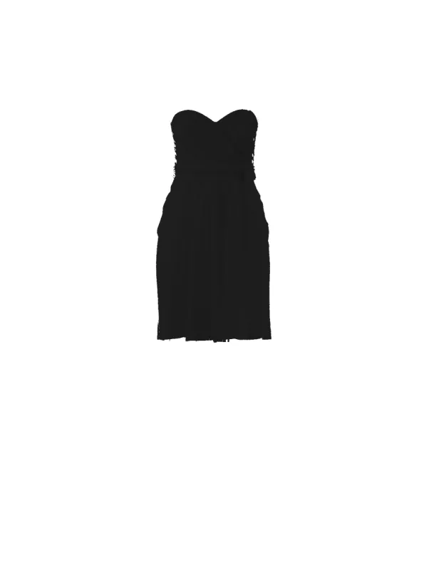 Bodice(Jaycie), Skirt(Carla),Belt(Sash), black sold by Amsale