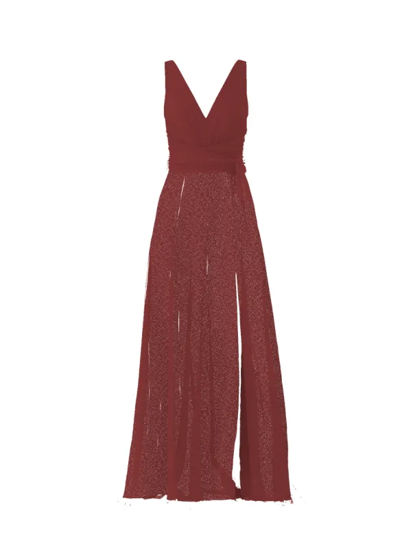 Bodice(Justine), Skirt(Arabella),Belt(Sash), cayenne sold by Amsale