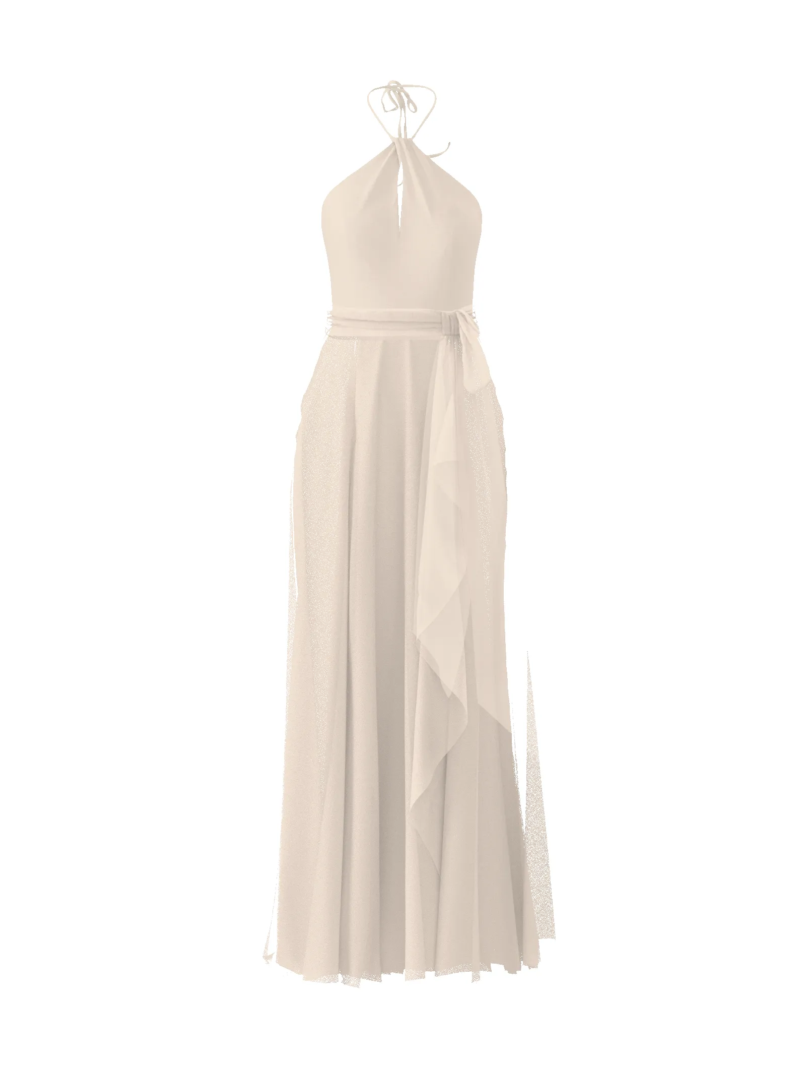 Bodice(Colby), Skirt(Jaycie),Belt(Sash), cream sold by Amsale