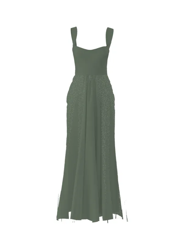 Bodice(Alexis), Skirt(Justine), olive sold by Amsale